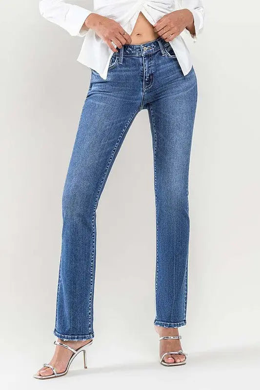 Low Rise Slim Bootcut Jeans - Image #1