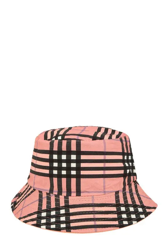 Unisex Vintage Check Bucket Hat. You can wear this hat for any occasion. - Image #4