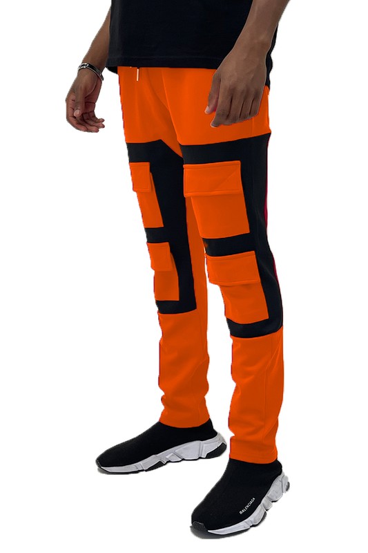 COLOR BLOCK CARGO TRACK PANT - Panther®