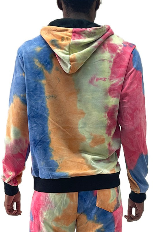 Mens Cotton Tye Dye Hoodie - Panther®