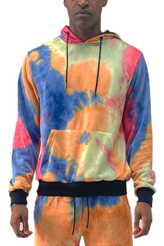 Mens Cotton Tye Dye Hoodie - Panther®