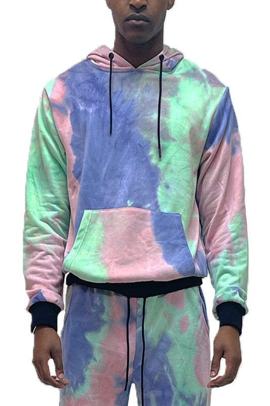 Mens Cotton Tye Dye Hoodie - Panther®