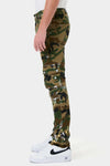 CAMO MULTI CARGO SLIM STRAIGHT PANTS - Panther®