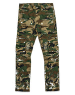 CAMO MULTI CARGO SLIM STRAIGHT PANTS - Panther®