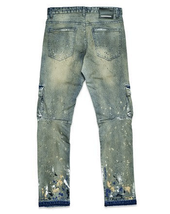 MULTI CARGO SLIM STRAIGHT DENIM - Panther®