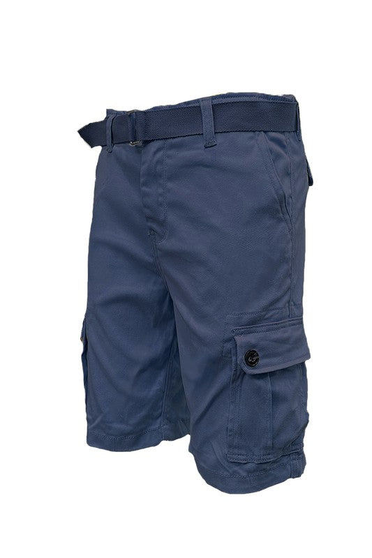 Weiv Mens Belted Cargo Shorts with Belt - Panther®