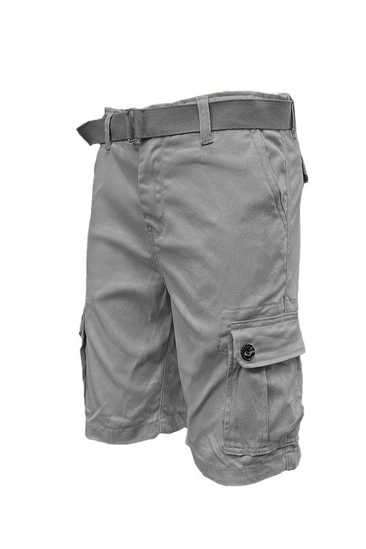 Weiv Mens Belted Cargo Shorts with Belt - Panther®