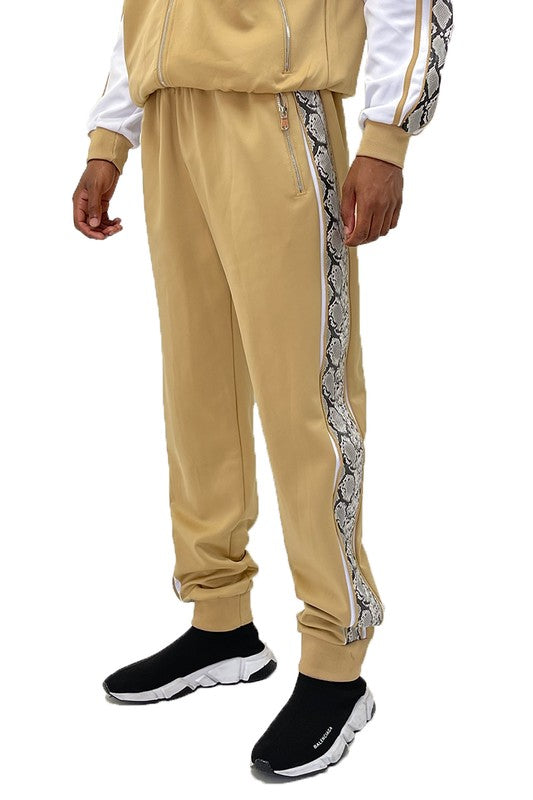 Weiv Mens Snake Side Tape Jogger Pants