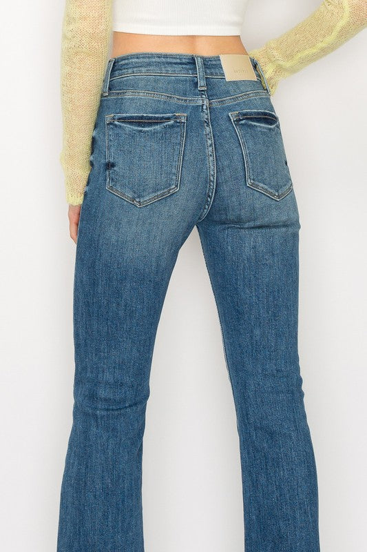 HIGH  RISE BOOT CUT JEANS - Panther®