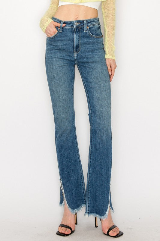 HIGH  RISE BOOT CUT JEANS - Panther®