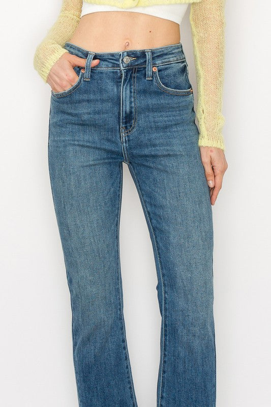 HIGH  RISE BOOT CUT JEANS - Panther®