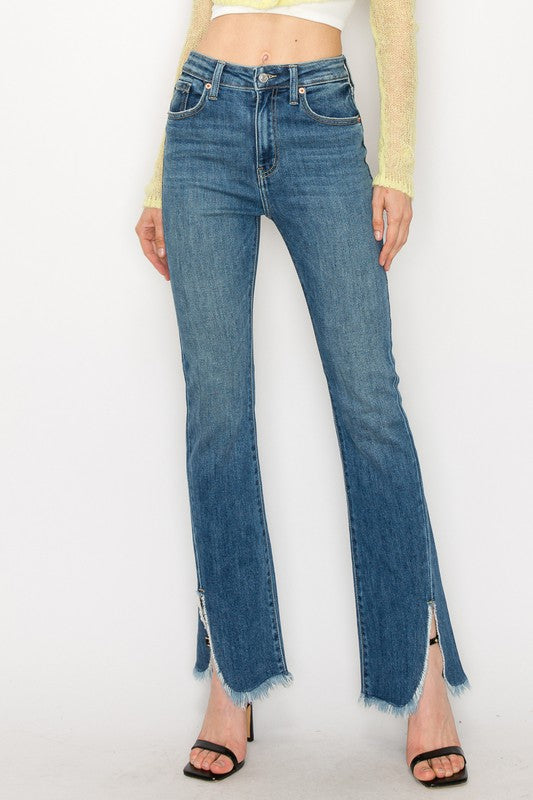 HIGH  RISE BOOT CUT JEANS - Panther®