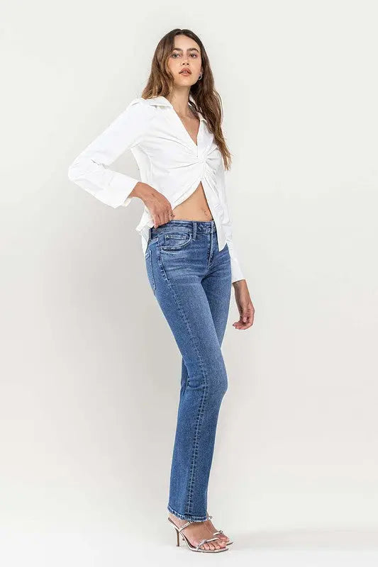 Low Rise Slim Bootcut Jeans - Image #10