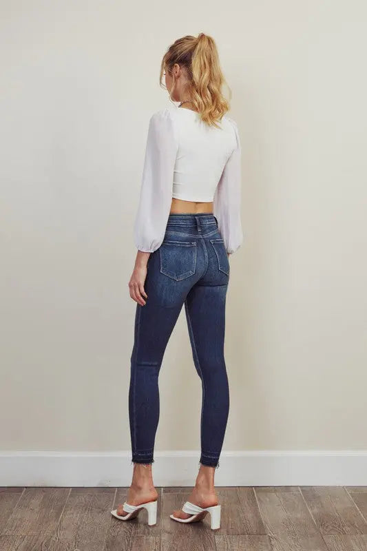 High Rise Ankle Skinny Jeans - Panther®