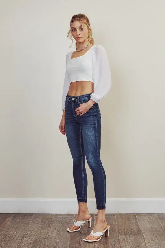 High Rise Ankle Skinny Jeans - Panther®