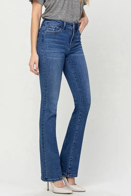 High Rise Bootcut Jeans - Image #1