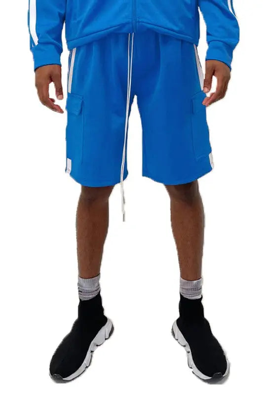 Two Stripe Cargo Pouch Shorts - Image #3