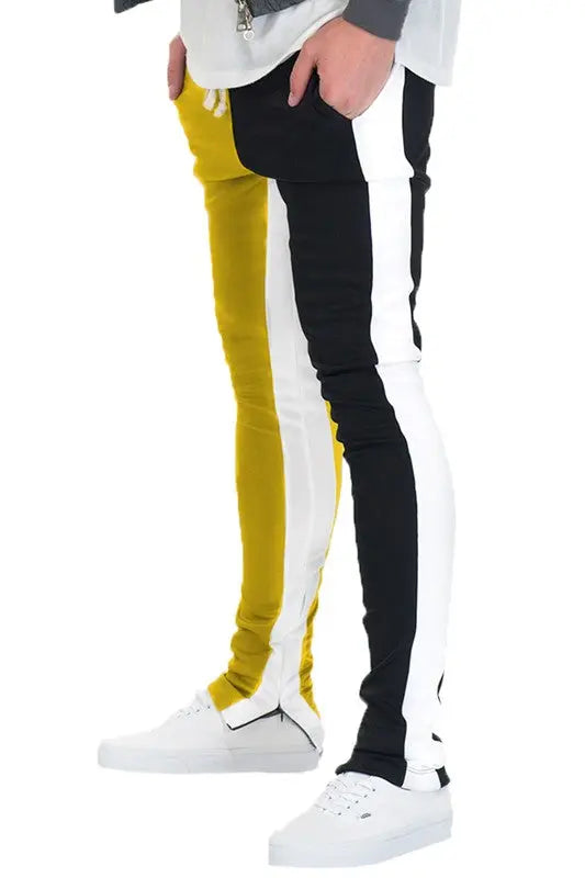 TWO TONE COLOR BLOCK TRACK PANT JOGGER - Image #18