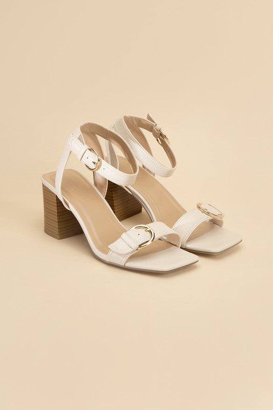 TREATY-S Buckle Sandal Heel