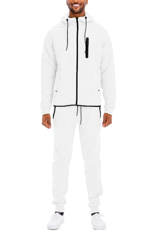 Mens Full Zip Sweat Pant Sweat Set