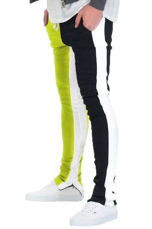 TWO TONE COLOR BLOCK TRACK PANT JOGGER - Image #6