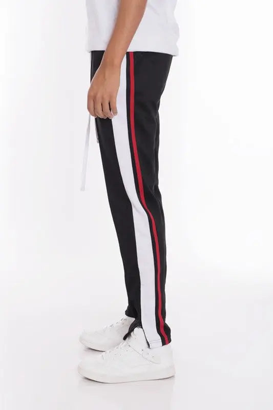 STRIPES TRICOT TAPERED PANTS - Image #6