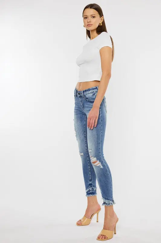 Mid Rise Ankle Skinny Jeans - Panther®