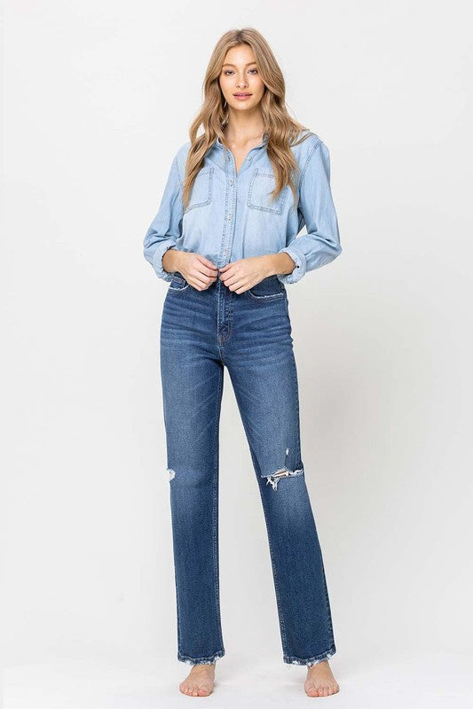 Super High Rise Straight Leg Jeans - Panther®