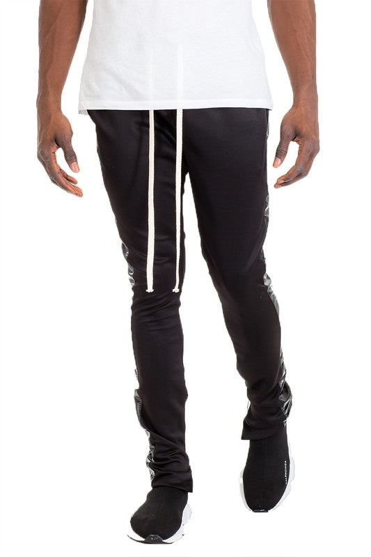 Leather Tape Track Pants - Panther®