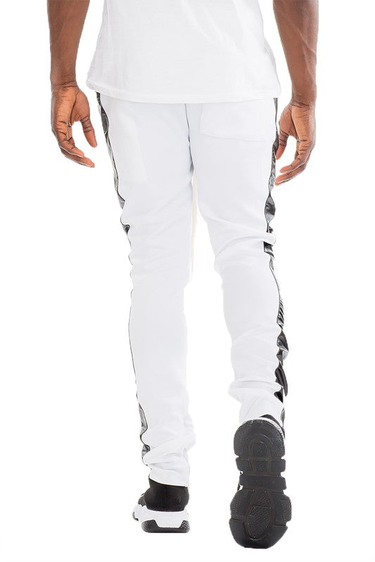 Leather Tape Track Pants - Panther®