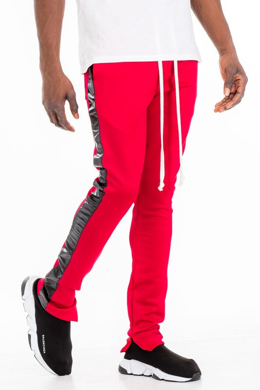 Leather Tape Track Pants - Panther®