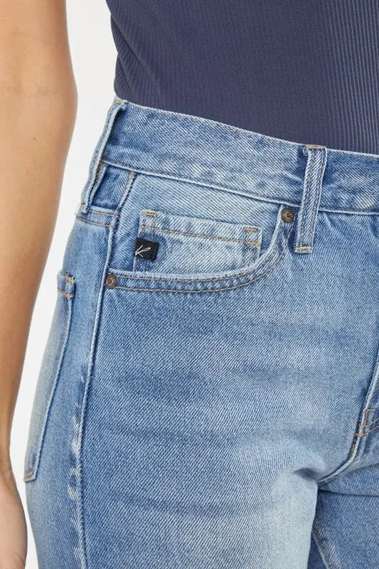 High Rise Chewed Up Mom Jeans - Panther®