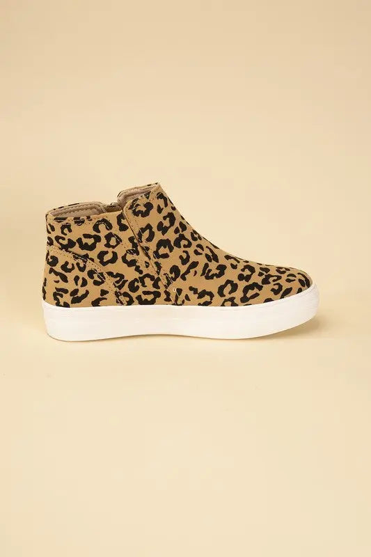 Route-S High Top Leopard Sneakers - Image #13