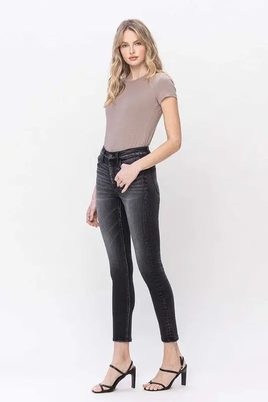 High Rise Skinny Jeans - Image #3