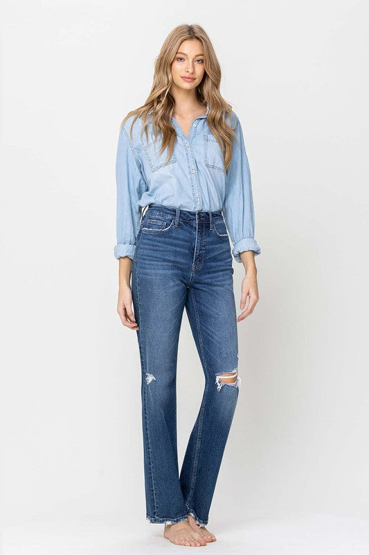 Super High Rise Straight Leg Jeans - Panther®