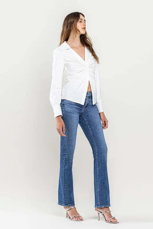 Low Rise Slim Bootcut Jeans - Image #11
