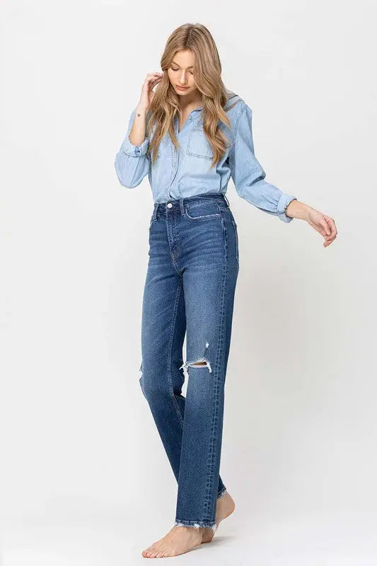 Super High Rise Straight Leg Jeans - Panther®