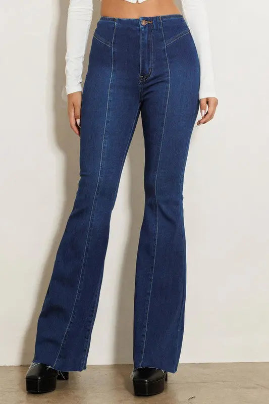 High Waisted Flare Jean - Image #2