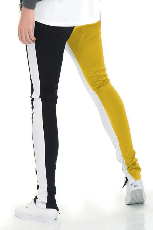 TWO TONE COLOR BLOCK TRACK PANT JOGGER - Image #16