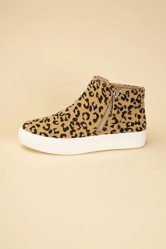 Route-S High Top Leopard Sneakers - Image #8