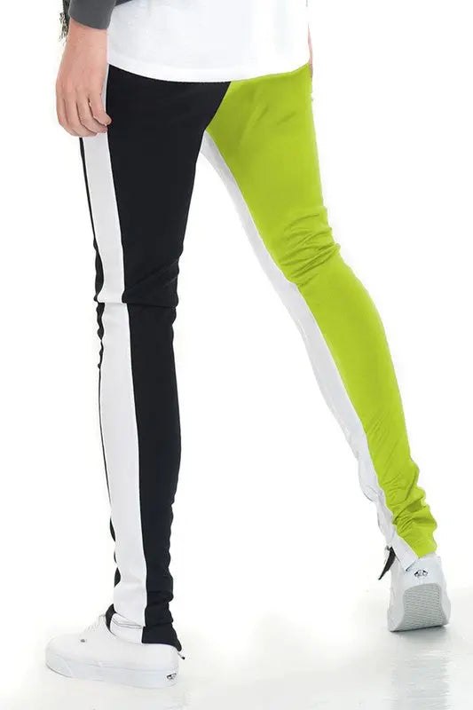 TWO TONE COLOR BLOCK TRACK PANT JOGGER - Image #4