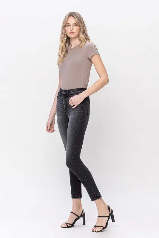 High Rise Skinny Jeans - Image #4