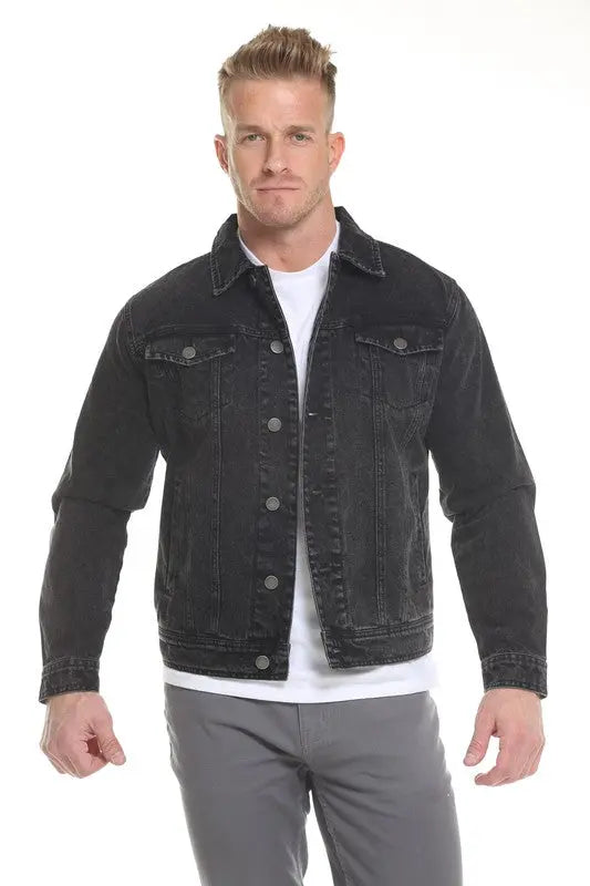 Men's Denim Jacket - Image #6