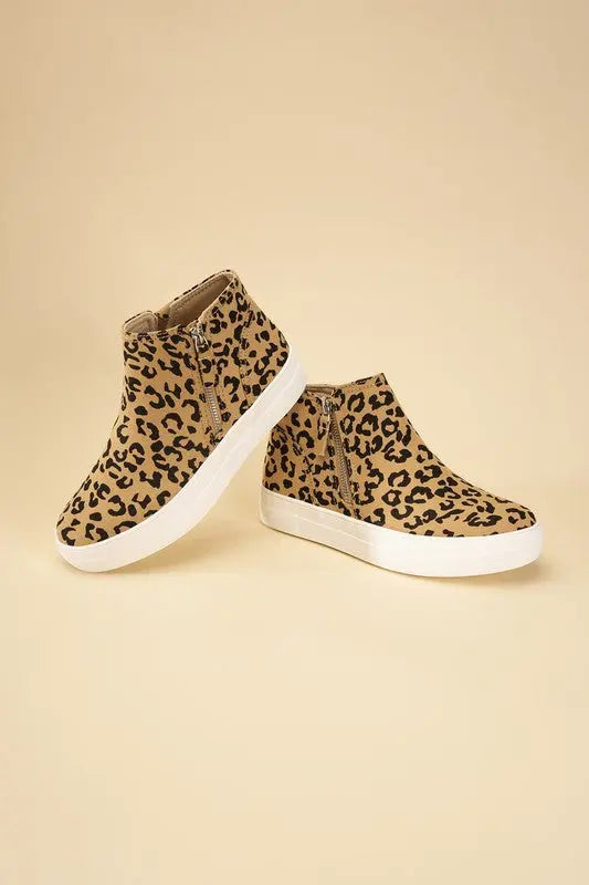 Route-S High Top Leopard Sneakers - Image #7