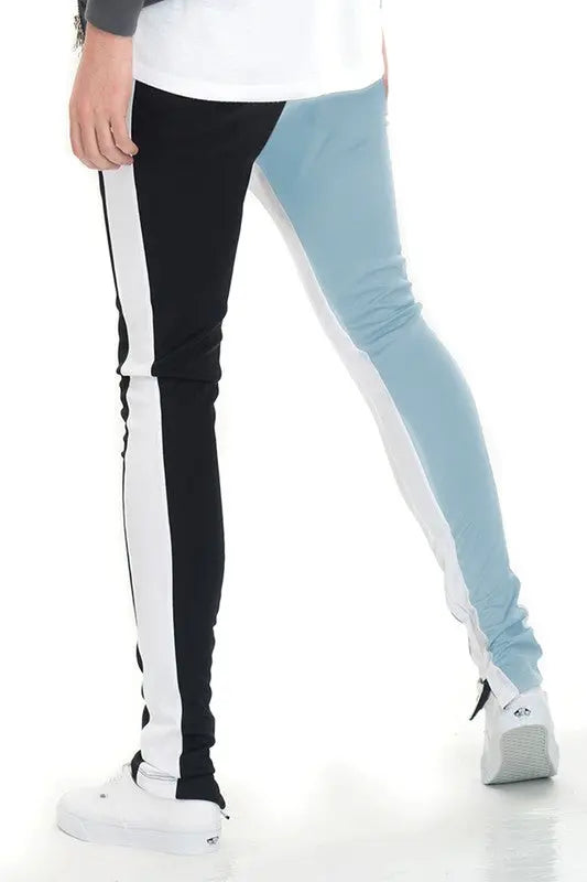 TWO TONE COLOR BLOCK TRACK PANT JOGGER - Image #13