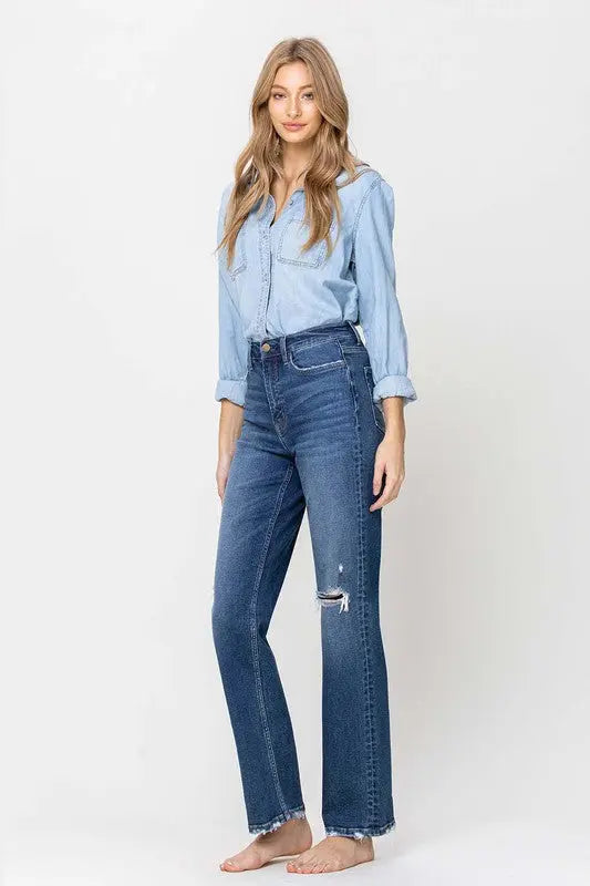 Super High Rise Straight Leg Jeans - Panther®