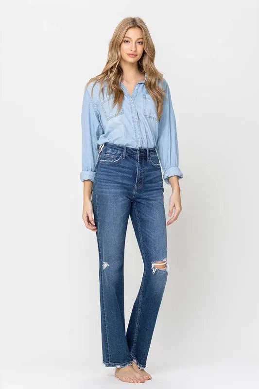 Super High Rise Straight Leg Jeans - Panther®