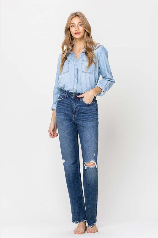 Super High Rise Straight Leg Jeans - Panther®