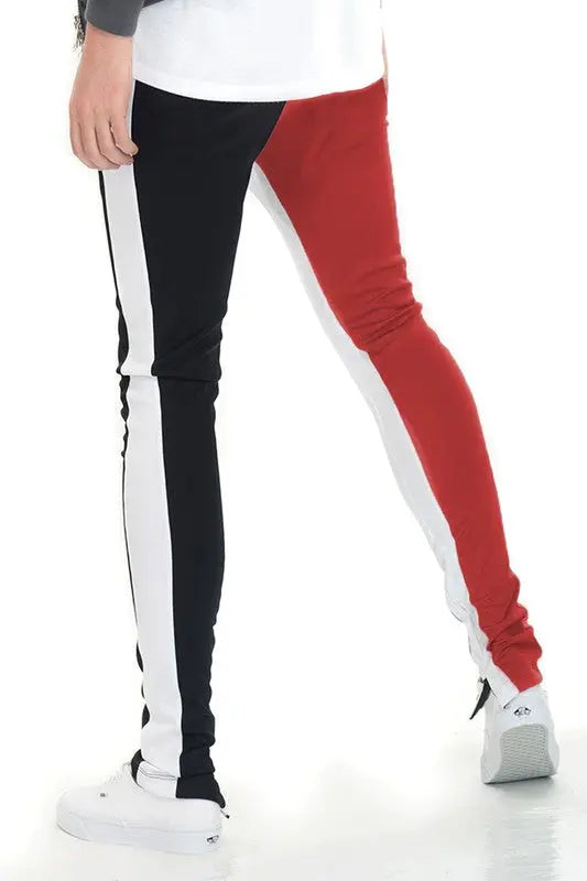 TWO TONE COLOR BLOCK TRACK PANT JOGGER - Image #7