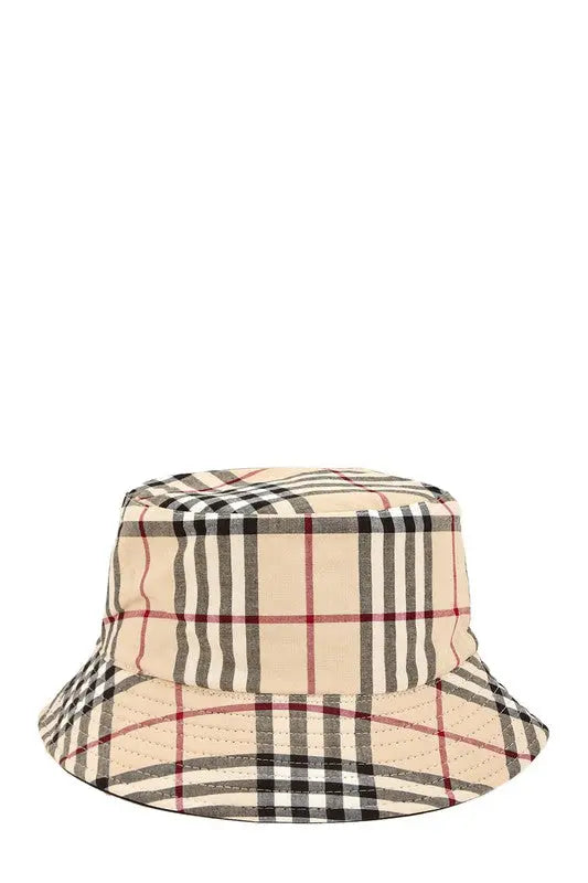 Unisex Vintage Check Bucket Hat. You can wear this hat for any occasion. - Image #6